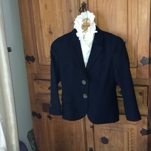 Elegant J Crew Navy Blue Blazer